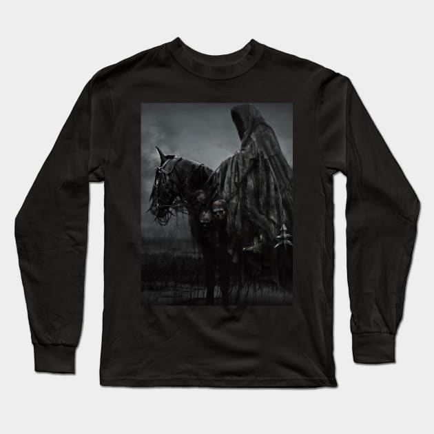 nazgul on horse Long Sleeve T-Shirt by mustaphadesign